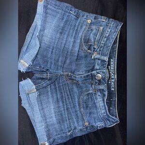American Eagle Outfitters Medium Blue Super Stretch Denim Shorts